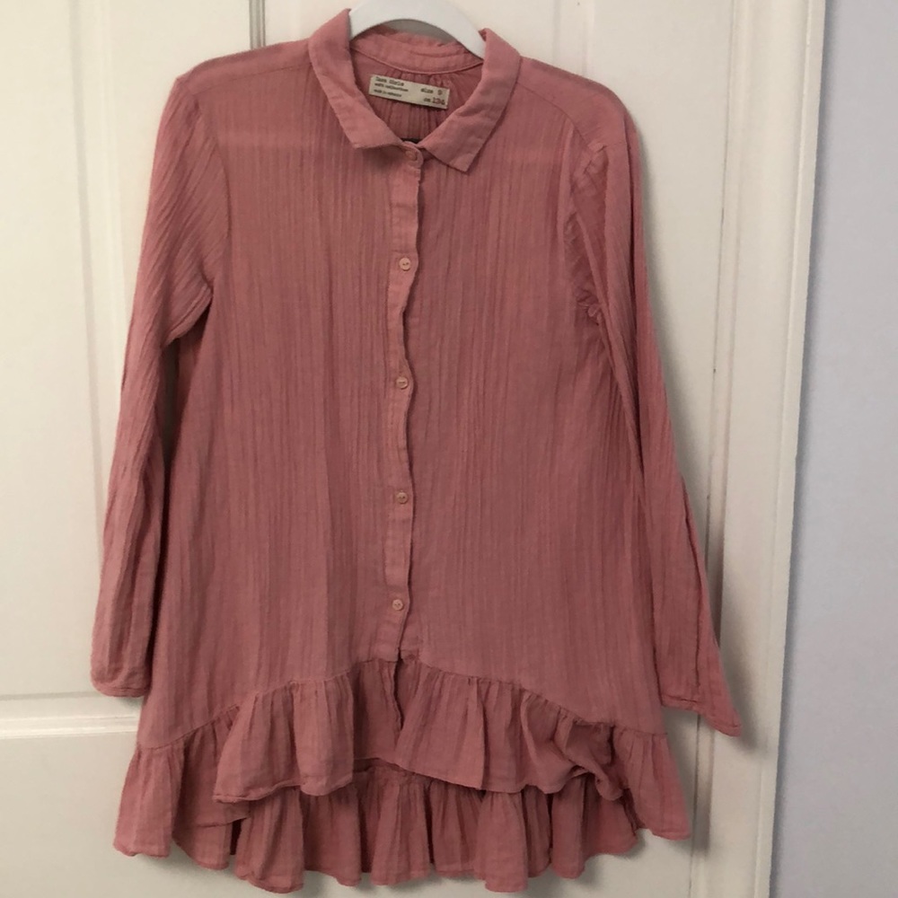 Zara girls high low tunic